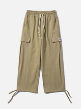 Pantalon cargo à cordon de serrage et grande poche